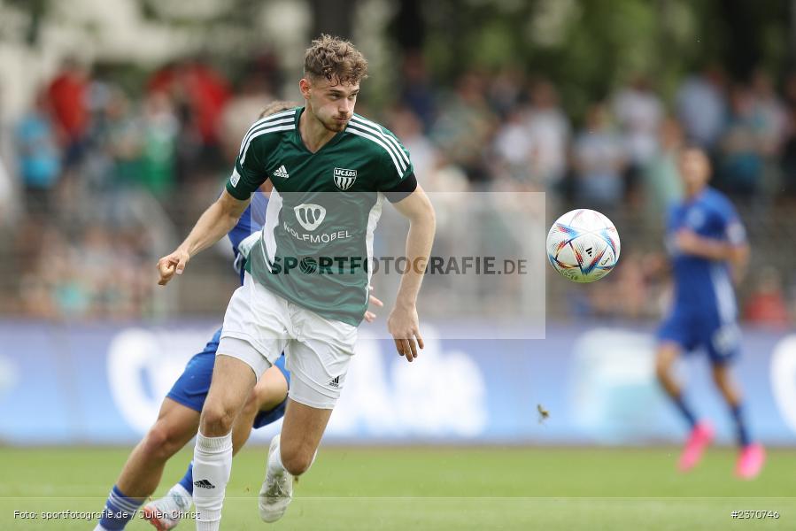 Luca Trslic, Sachs-Stadion, Schweinfurt, 22.07.2023, sport, action, BFV, Fussball, Saison 2023/2024, Regionalliga Bayern, SVA, FCS, SV Viktoria Aschaffenburg, 1. FC Schweinfurt 1905 - Bild-ID: 2370746