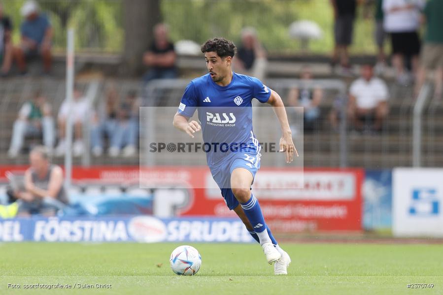Hamza Boutakhrit, Sachs-Stadion, Schweinfurt, 22.07.2023, sport, action, BFV, Fussball, Saison 2023/2024, Regionalliga Bayern, SVA, FCS, SV Viktoria Aschaffenburg, 1. FC Schweinfurt 1905 - Bild-ID: 2370749