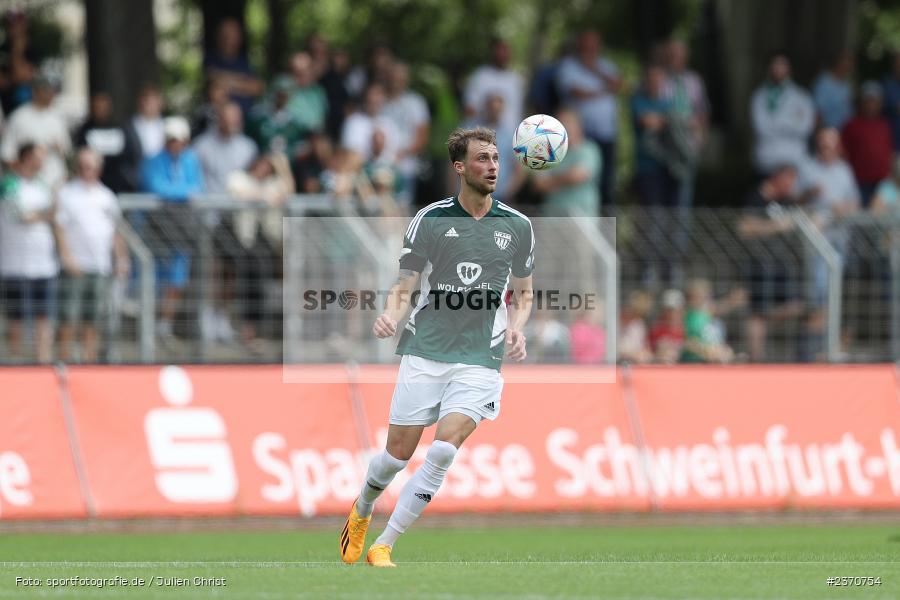 Tom Feulner, Sachs-Stadion, Schweinfurt, 22.07.2023, sport, action, BFV, Fussball, Saison 2023/2024, Regionalliga Bayern, SVA, FCS, SV Viktoria Aschaffenburg, 1. FC Schweinfurt 1905 - Bild-ID: 2370754