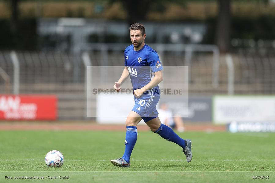 Benjamin Baier, Sachs-Stadion, Schweinfurt, 22.07.2023, sport, action, BFV, Fussball, Saison 2023/2024, Regionalliga Bayern, SVA, FCS, SV Viktoria Aschaffenburg, 1. FC Schweinfurt 1905 - Bild-ID: 2370765