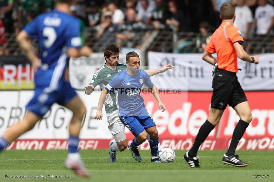 Alexandru Paraschiv, Sachs-Stadion, Schweinfurt, 22.07.2023, sport, action, BFV, Fussball, Saison 2023/2024, Regionalliga Bayern, SVA, FCS, SV Viktoria Aschaffenburg, 1. FC Schweinfurt 1905 - Bild-ID: 2370767