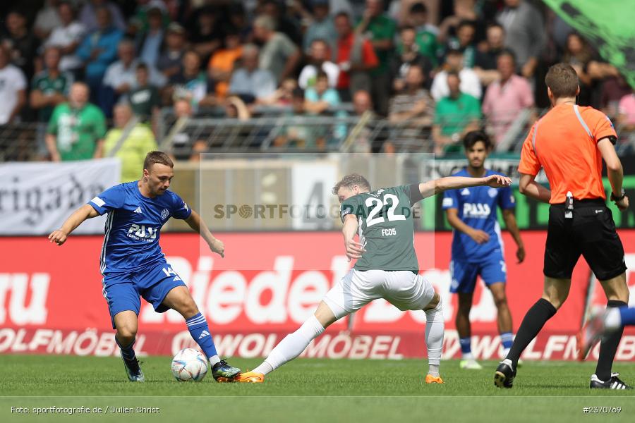 Alexandru Paraschiv, Sachs-Stadion, Schweinfurt, 22.07.2023, sport, action, BFV, Fussball, Saison 2023/2024, Regionalliga Bayern, SVA, FCS, SV Viktoria Aschaffenburg, 1. FC Schweinfurt 1905 - Bild-ID: 2370769