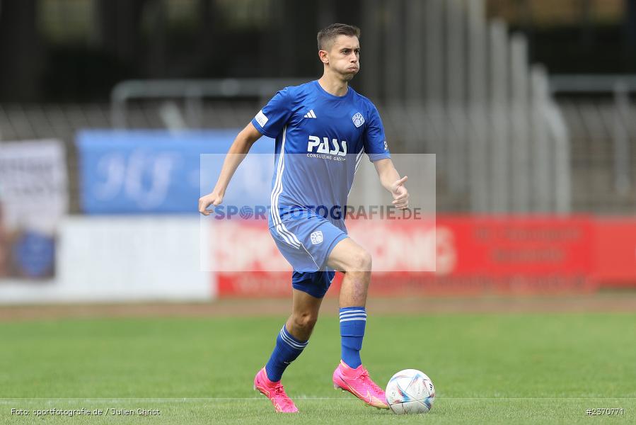 Veit Klement, Sachs-Stadion, Schweinfurt, 22.07.2023, sport, action, BFV, Fussball, Saison 2023/2024, Regionalliga Bayern, SVA, FCS, SV Viktoria Aschaffenburg, 1. FC Schweinfurt 1905 - Bild-ID: 2370771