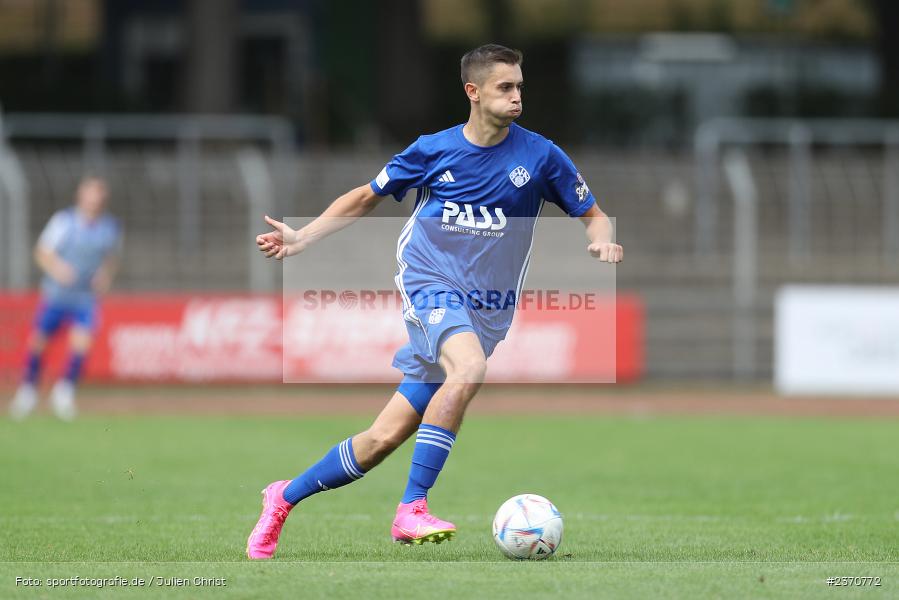 Veit Klement, Sachs-Stadion, Schweinfurt, 22.07.2023, sport, action, BFV, Fussball, Saison 2023/2024, Regionalliga Bayern, SVA, FCS, SV Viktoria Aschaffenburg, 1. FC Schweinfurt 1905 - Bild-ID: 2370772