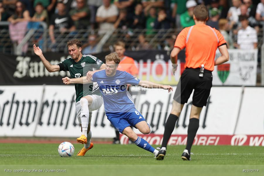 Roberto Desch, Sachs-Stadion, Schweinfurt, 22.07.2023, sport, action, BFV, Fussball, Saison 2023/2024, Regionalliga Bayern, SVA, FCS, SV Viktoria Aschaffenburg, 1. FC Schweinfurt 1905 - Bild-ID: 2370779