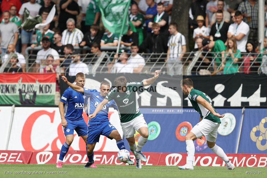 Kevin Fery, Sachs-Stadion, Schweinfurt, 22.07.2023, sport, action, BFV, Fussball, Saison 2023/2024, Regionalliga Bayern, SVA, FCS, SV Viktoria Aschaffenburg, 1. FC Schweinfurt 1905 - Bild-ID: 2370781