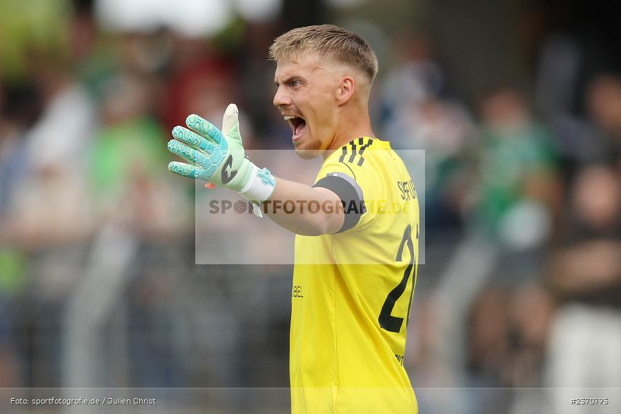 Lukas Wenzel, Sachs-Stadion, Schweinfurt, 22.07.2023, sport, action, BFV, Fussball, Saison 2023/2024, Regionalliga Bayern, SVA, FCS, SV Viktoria Aschaffenburg, 1. FC Schweinfurt 1905 - Bild-ID: 2370793