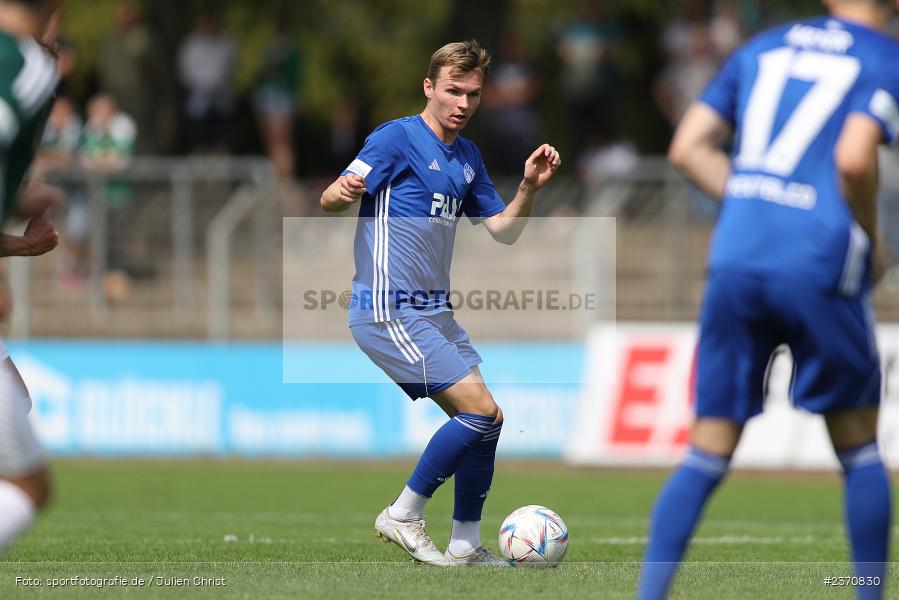 Tom Schulz, Sachs-Stadion, Schweinfurt, 22.07.2023, sport, action, BFV, Fussball, Saison 2023/2024, Regionalliga Bayern, SVA, FCS, SV Viktoria Aschaffenburg, 1. FC Schweinfurt 1905 - Bild-ID: 2370830