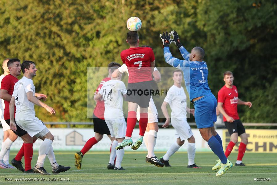 Marcel Kühlinger, Sportgelände, Karlburg, 26.07.2023, sport, action, BFV, Fussball, Saison 2023/2024, Landesliga Nordwest, DJK, TSV, DJK Schwebenried/Schwemmelsbach, TSV Karlburg - Bild-ID: 2370929