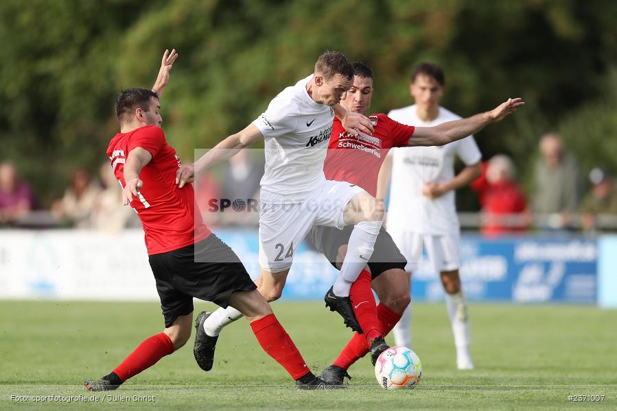 Sebastian Fries, Sportgelände, Karlburg, 26.07.2023, sport, action, BFV, Fussball, Saison 2023/2024, Landesliga Nordwest, DJK, TSV, DJK Schwebenried/Schwemmelsbach, TSV Karlburg - Bild-ID: 2371007