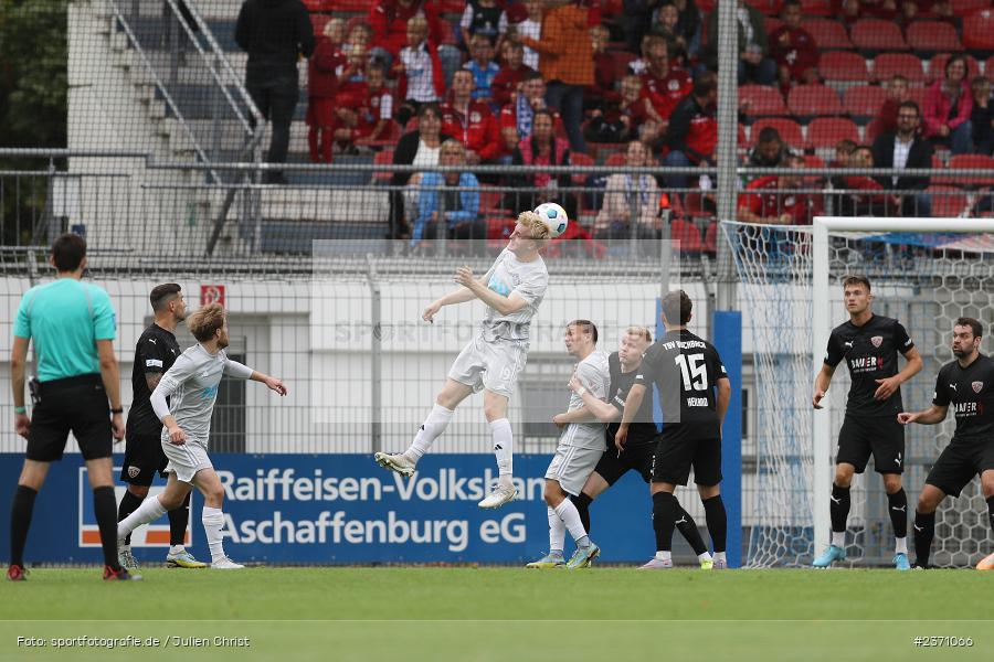 Jan-Philipp Stein, Stadion am Schönbusch, Aschaffenburg, 28.07.2023, sport, action, BFV, Fussball, Saison 2023/2024, 2. Spieltag, Regionalliga Bayern, TSV, SVA, TSV Buchbach, SV Viktoria Aschaffenburg - Bild-ID: 2371066