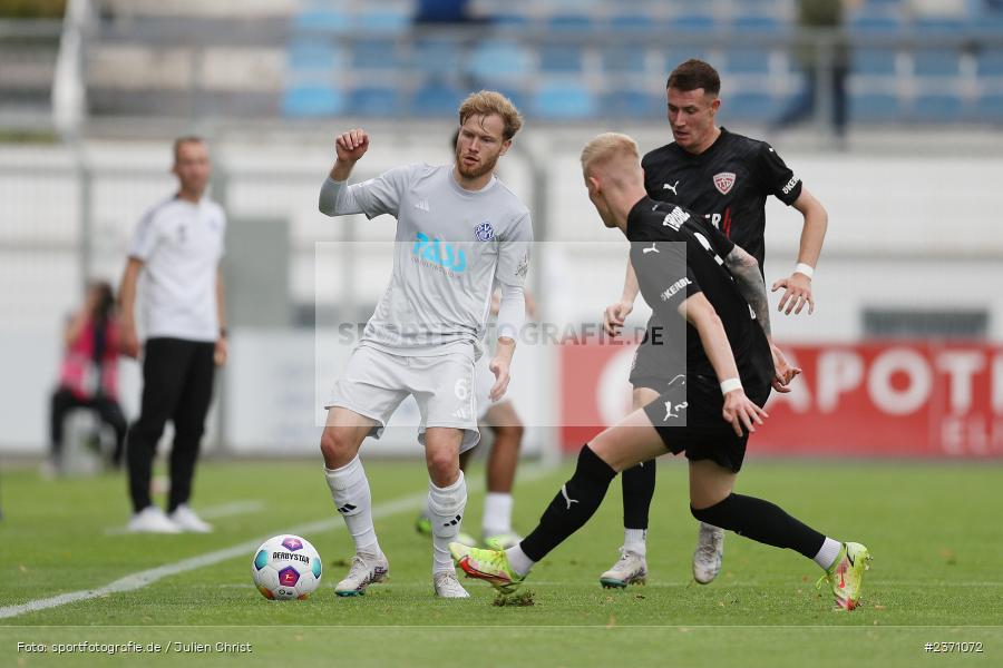 Roberto Desch, Stadion am Schönbusch, Aschaffenburg, 28.07.2023, sport, action, BFV, Fussball, Saison 2023/2024, 2. Spieltag, Regionalliga Bayern, TSV, SVA, TSV Buchbach, SV Viktoria Aschaffenburg - Bild-ID: 2371072