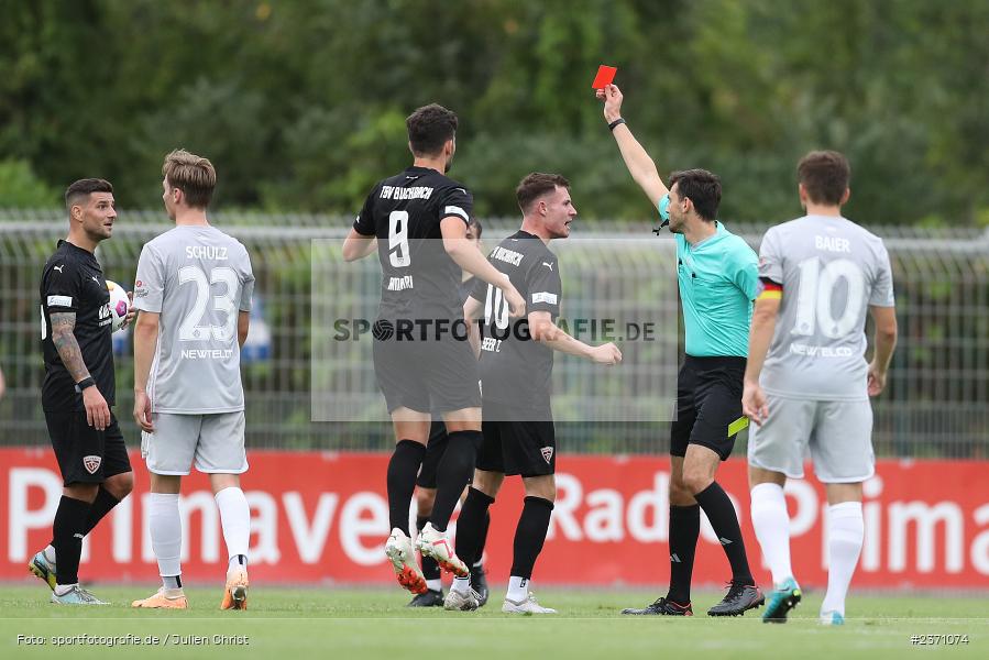 Felix Grund, Stadion am Schönbusch, Aschaffenburg, 28.07.2023, sport, action, BFV, Fussball, Saison 2023/2024, 2. Spieltag, Regionalliga Bayern, TSV, SVA, TSV Buchbach, SV Viktoria Aschaffenburg - Bild-ID: 2371074