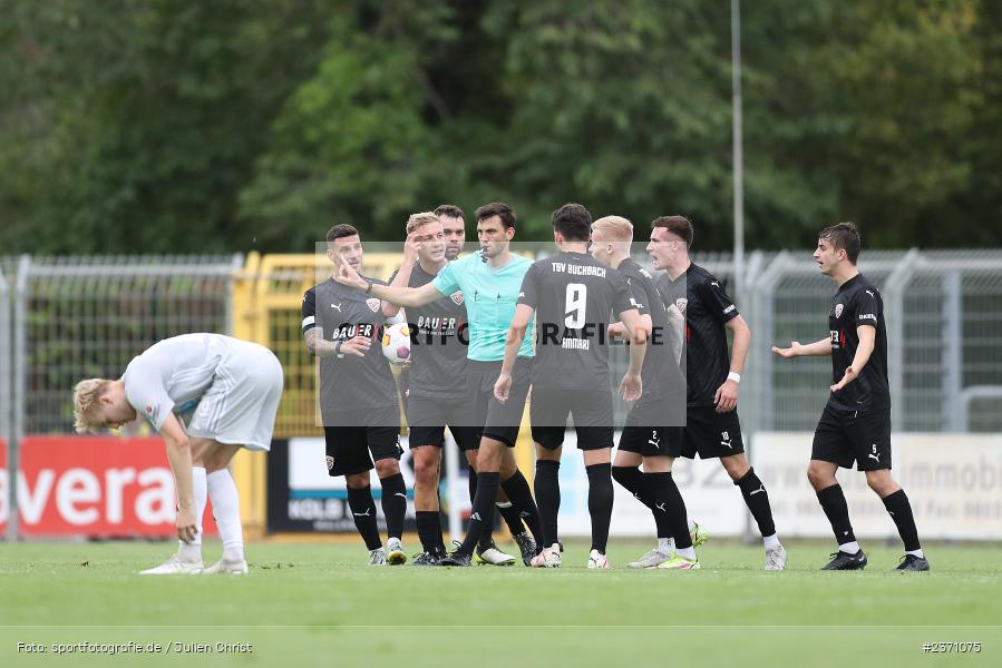Felix Grund, Stadion am Schönbusch, Aschaffenburg, 28.07.2023, sport, action, BFV, Fussball, Saison 2023/2024, 2. Spieltag, Regionalliga Bayern, TSV, SVA, TSV Buchbach, SV Viktoria Aschaffenburg - Bild-ID: 2371075
