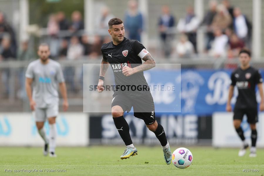 Aleksandro Petrovic, Stadion am Schönbusch, Aschaffenburg, 28.07.2023, sport, action, BFV, Fussball, Saison 2023/2024, 2. Spieltag, Regionalliga Bayern, TSV, SVA, TSV Buchbach, SV Viktoria Aschaffenburg - Bild-ID: 2371080