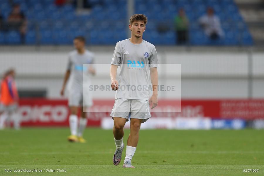 Lars Kleiner, Stadion am Schönbusch, Aschaffenburg, 28.07.2023, sport, action, BFV, Fussball, Saison 2023/2024, 2. Spieltag, Regionalliga Bayern, TSV, SVA, TSV Buchbach, SV Viktoria Aschaffenburg - Bild-ID: 2371087