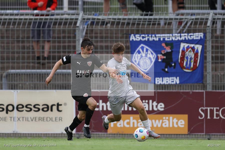 Lars Kleiner, Stadion am Schönbusch, Aschaffenburg, 28.07.2023, sport, action, BFV, Fussball, Saison 2023/2024, 2. Spieltag, Regionalliga Bayern, TSV, SVA, TSV Buchbach, SV Viktoria Aschaffenburg - Bild-ID: 2371091