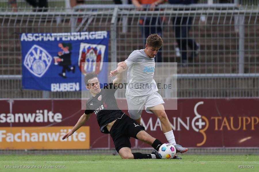 Lars Kleiner, Stadion am Schönbusch, Aschaffenburg, 28.07.2023, sport, action, BFV, Fussball, Saison 2023/2024, 2. Spieltag, Regionalliga Bayern, TSV, SVA, TSV Buchbach, SV Viktoria Aschaffenburg - Bild-ID: 2371092