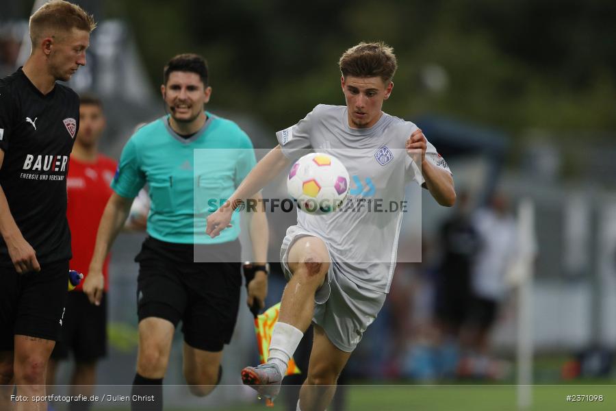 Lars Kleiner, Stadion am Schönbusch, Aschaffenburg, 28.07.2023, sport, action, BFV, Fussball, Saison 2023/2024, 2. Spieltag, Regionalliga Bayern, TSV, SVA, TSV Buchbach, SV Viktoria Aschaffenburg - Bild-ID: 2371098