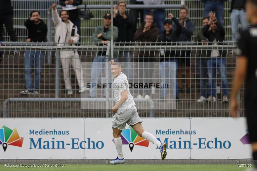 Niklas Meyer, Stadion am Schönbusch, Aschaffenburg, 28.07.2023, sport, action, BFV, Fussball, Saison 2023/2024, 2. Spieltag, Regionalliga Bayern, TSV, SVA, TSV Buchbach, SV Viktoria Aschaffenburg - Bild-ID: 2371100