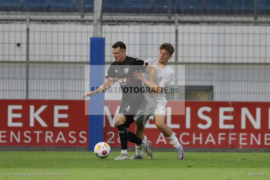 Lars Kleiner, Stadion am Schönbusch, Aschaffenburg, 28.07.2023, sport, action, BFV, Fussball, Saison 2023/2024, 2. Spieltag, Regionalliga Bayern, TSV, SVA, TSV Buchbach, SV Viktoria Aschaffenburg - Bild-ID: 2371102