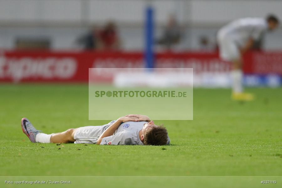 Lars Kleiner, Stadion am Schönbusch, Aschaffenburg, 28.07.2023, sport, action, BFV, Fussball, Saison 2023/2024, 2. Spieltag, Regionalliga Bayern, TSV, SVA, TSV Buchbach, SV Viktoria Aschaffenburg - Bild-ID: 2371110