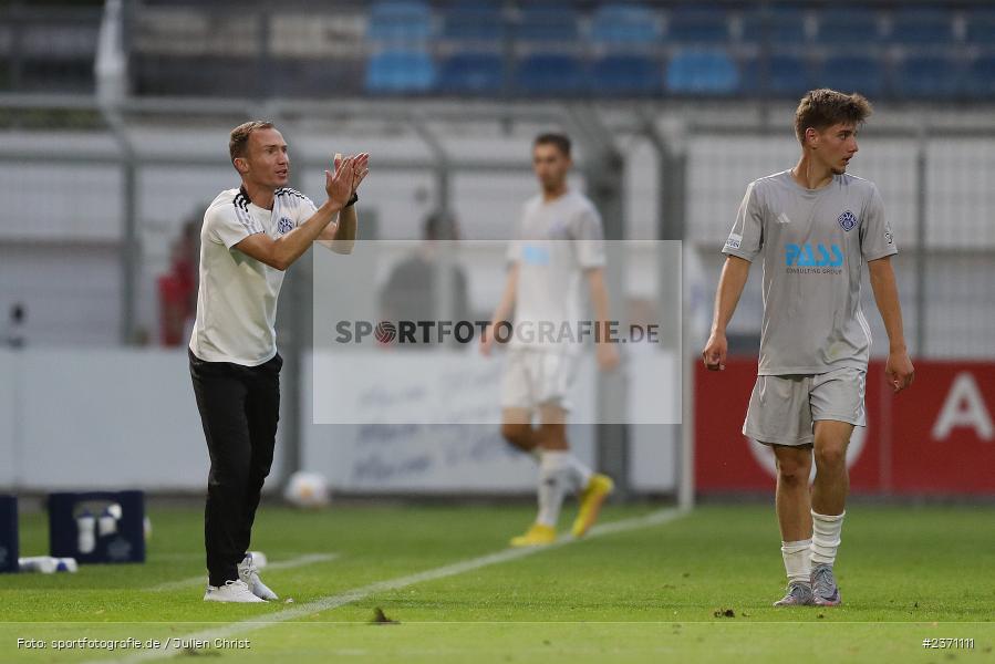 Simon Goldhammer, Stadion am Schönbusch, Aschaffenburg, 28.07.2023, sport, action, BFV, Fussball, Saison 2023/2024, 2. Spieltag, Regionalliga Bayern, TSV, SVA, TSV Buchbach, SV Viktoria Aschaffenburg - Bild-ID: 2371111