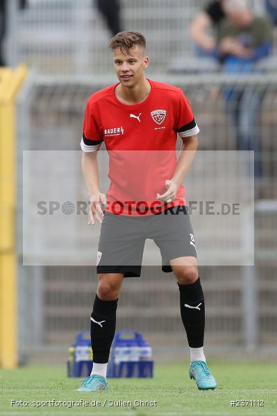 Levin Ramstetter, Stadion am Schönbusch, Aschaffenburg, 28.07.2023, sport, action, BFV, Fussball, Saison 2023/2024, 2. Spieltag, Regionalliga Bayern, TSV, SVA, TSV Buchbach, SV Viktoria Aschaffenburg - Bild-ID: 2371112
