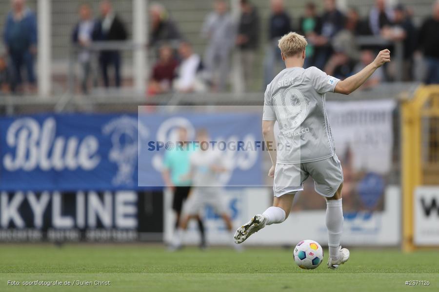 Jan-Philipp Stein, Stadion am Schönbusch, Aschaffenburg, 28.07.2023, sport, action, BFV, Fussball, Saison 2023/2024, 2. Spieltag, Regionalliga Bayern, TSV, SVA, TSV Buchbach, SV Viktoria Aschaffenburg - Bild-ID: 2371126