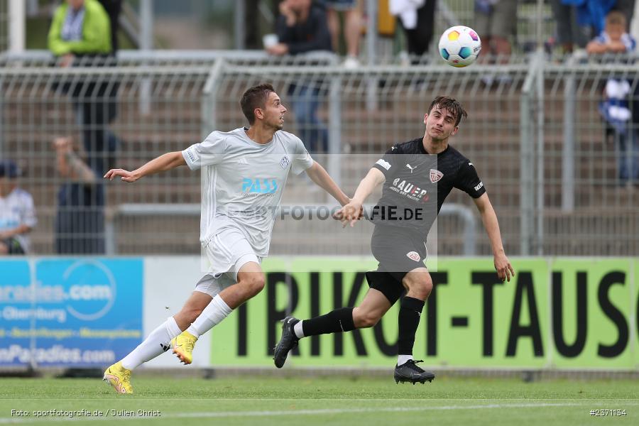 Veit Klement, Stadion am Schönbusch, Aschaffenburg, 28.07.2023, sport, action, BFV, Fussball, Saison 2023/2024, 2. Spieltag, Regionalliga Bayern, TSV, SVA, TSV Buchbach, SV Viktoria Aschaffenburg - Bild-ID: 2371134