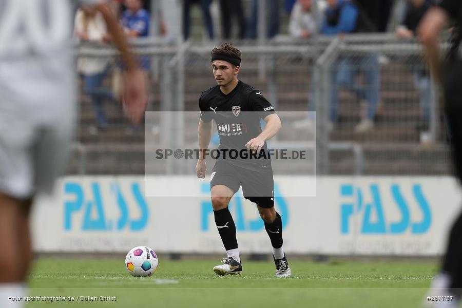 Simon Kampmann, Stadion am Schönbusch, Aschaffenburg, 28.07.2023, sport, action, BFV, Fussball, Saison 2023/2024, 2. Spieltag, Regionalliga Bayern, TSV, SVA, TSV Buchbach, SV Viktoria Aschaffenburg - Bild-ID: 2371137