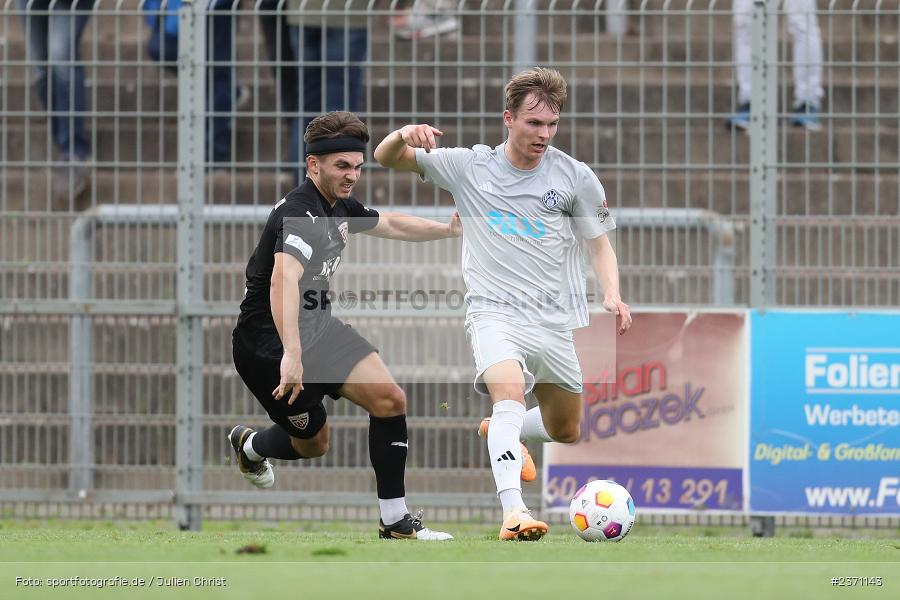 Tom Schulz, Stadion am Schönbusch, Aschaffenburg, 28.07.2023, sport, action, BFV, Fussball, Saison 2023/2024, 2. Spieltag, Regionalliga Bayern, TSV, SVA, TSV Buchbach, SV Viktoria Aschaffenburg - Bild-ID: 2371143