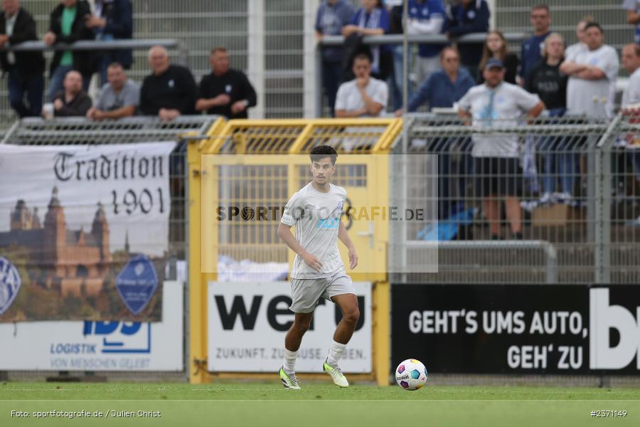 Arda Nadaroglu, Stadion am Schönbusch, Aschaffenburg, 28.07.2023, sport, action, BFV, Fussball, Saison 2023/2024, 2. Spieltag, Regionalliga Bayern, TSV, SVA, TSV Buchbach, SV Viktoria Aschaffenburg - Bild-ID: 2371149