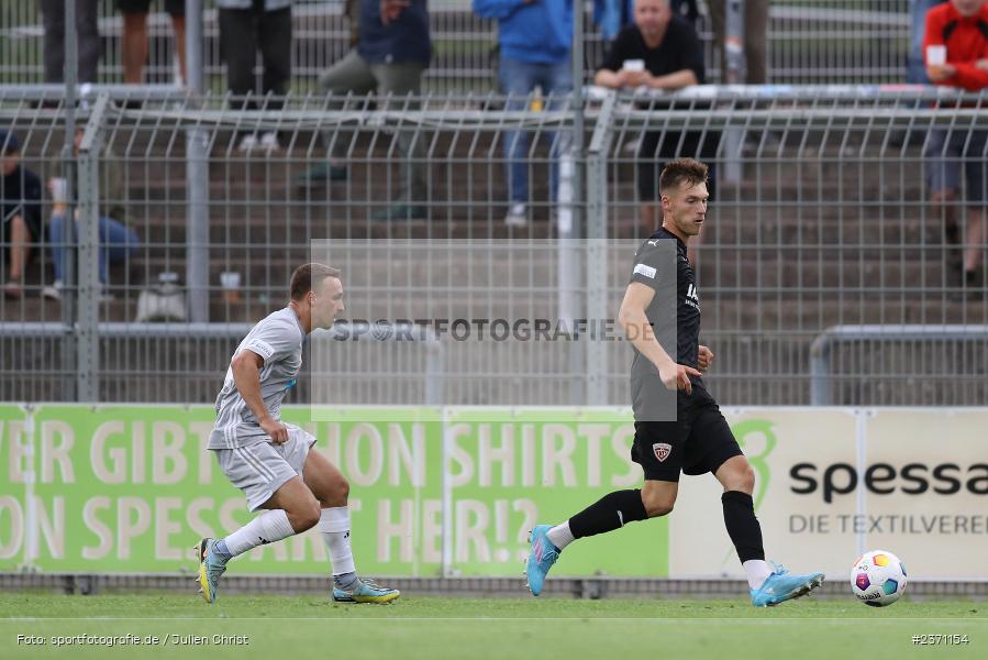 Maximilian Manghofer, Stadion am Schönbusch, Aschaffenburg, 28.07.2023, sport, action, BFV, Fussball, Saison 2023/2024, 2. Spieltag, Regionalliga Bayern, TSV, SVA, TSV Buchbach, SV Viktoria Aschaffenburg - Bild-ID: 2371154