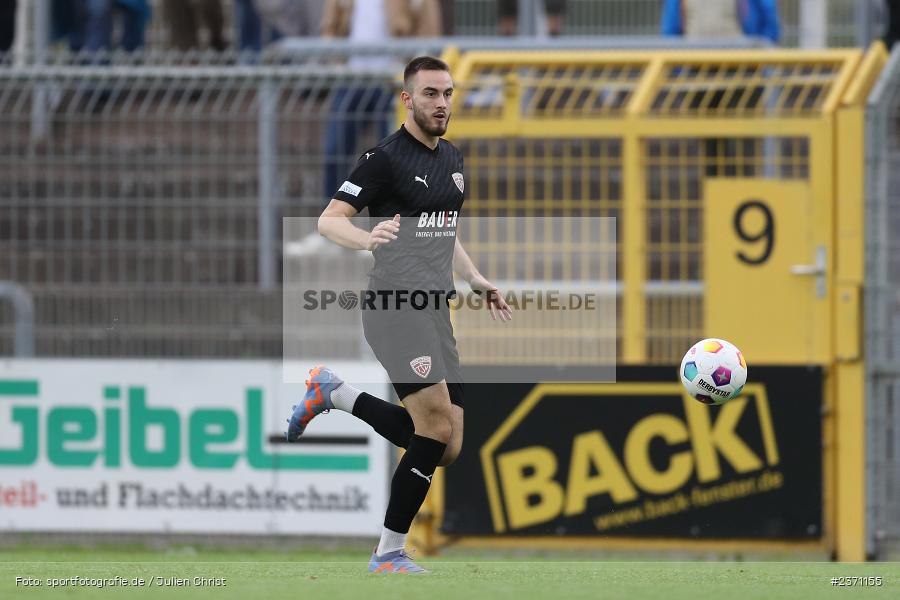 Nerman Mackic, Stadion am Schönbusch, Aschaffenburg, 28.07.2023, sport, action, BFV, Fussball, Saison 2023/2024, 2. Spieltag, Regionalliga Bayern, TSV, SVA, TSV Buchbach, SV Viktoria Aschaffenburg - Bild-ID: 2371155