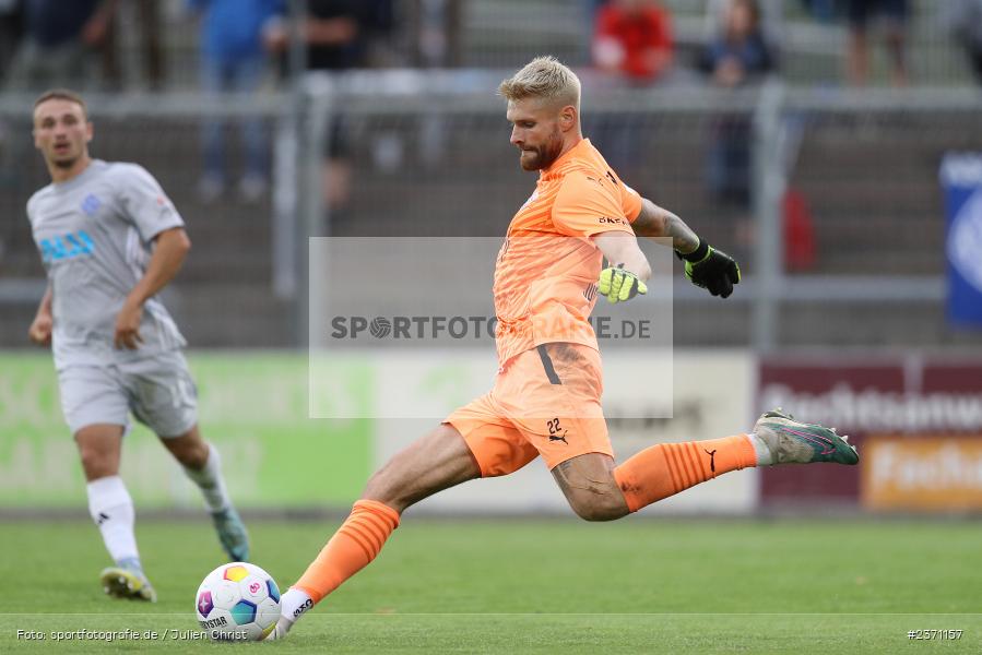 Felix Junghan, Stadion am Schönbusch, Aschaffenburg, 28.07.2023, sport, action, BFV, Fussball, Saison 2023/2024, 2. Spieltag, Regionalliga Bayern, TSV, SVA, TSV Buchbach, SV Viktoria Aschaffenburg - Bild-ID: 2371157
