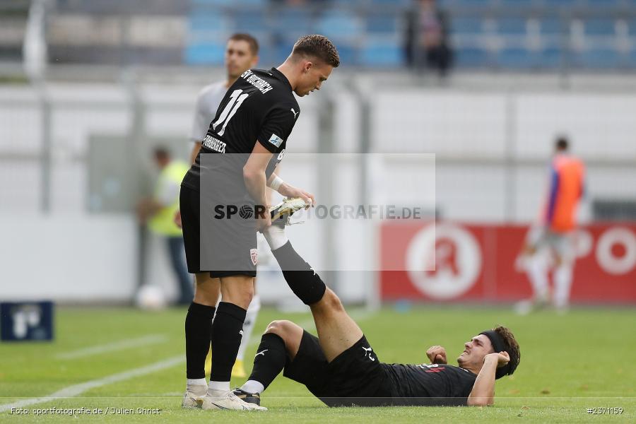 Simon Kampmann, Stadion am Schönbusch, Aschaffenburg, 28.07.2023, sport, action, BFV, Fussball, Saison 2023/2024, 2. Spieltag, Regionalliga Bayern, TSV, SVA, TSV Buchbach, SV Viktoria Aschaffenburg - Bild-ID: 2371159