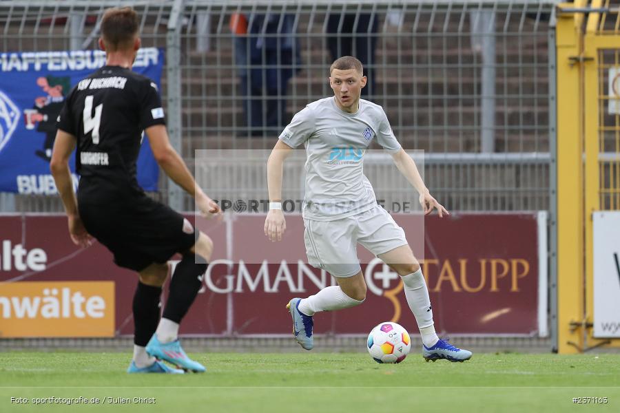 Niklas Meyer, Stadion am Schönbusch, Aschaffenburg, 28.07.2023, sport, action, BFV, Fussball, Saison 2023/2024, 2. Spieltag, Regionalliga Bayern, TSV, SVA, TSV Buchbach, SV Viktoria Aschaffenburg - Bild-ID: 2371163