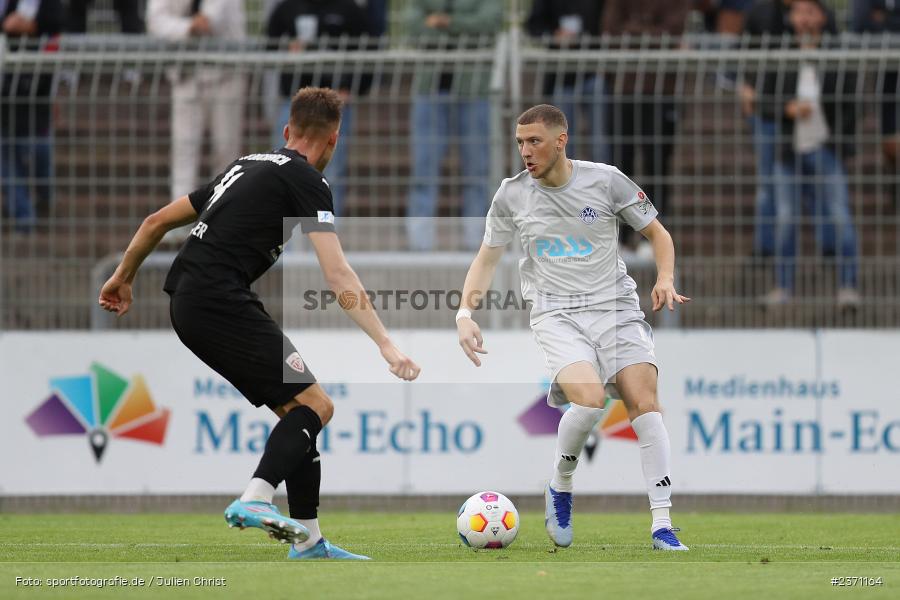 Niklas Meyer, Stadion am Schönbusch, Aschaffenburg, 28.07.2023, sport, action, BFV, Fussball, Saison 2023/2024, 2. Spieltag, Regionalliga Bayern, TSV, SVA, TSV Buchbach, SV Viktoria Aschaffenburg - Bild-ID: 2371164