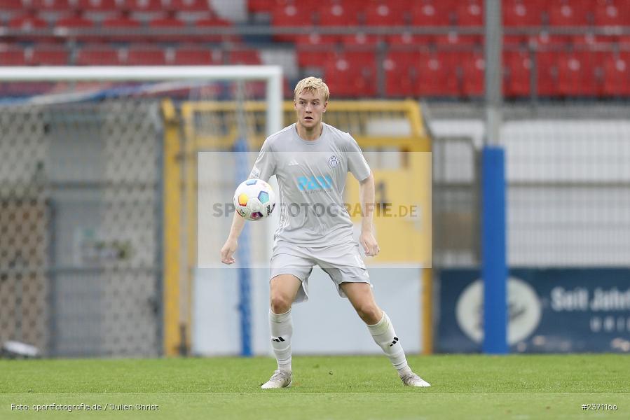 Jan-Philipp Stein, Stadion am Schönbusch, Aschaffenburg, 28.07.2023, sport, action, BFV, Fussball, Saison 2023/2024, 2. Spieltag, Regionalliga Bayern, TSV, SVA, TSV Buchbach, SV Viktoria Aschaffenburg - Bild-ID: 2371166