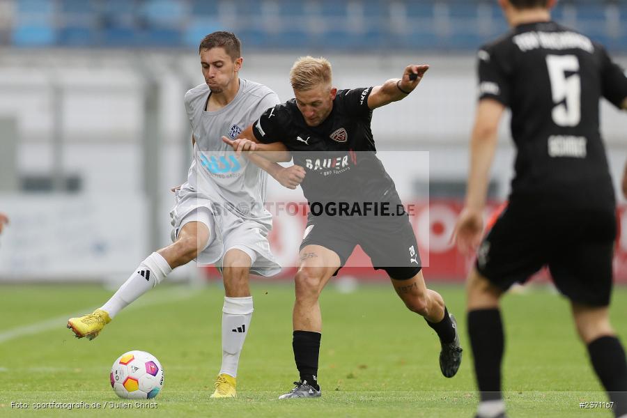 Veit Klement, Stadion am Schönbusch, Aschaffenburg, 28.07.2023, sport, action, BFV, Fussball, Saison 2023/2024, 2. Spieltag, Regionalliga Bayern, TSV, SVA, TSV Buchbach, SV Viktoria Aschaffenburg - Bild-ID: 2371167