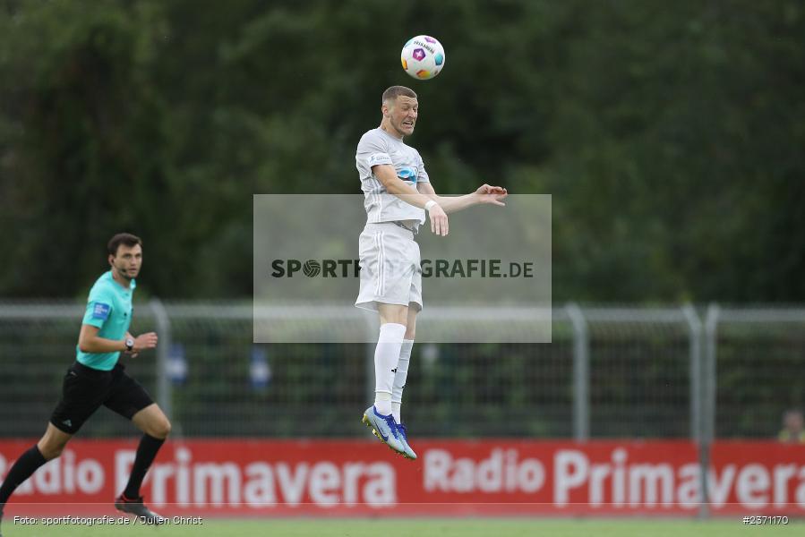Niklas Meyer, Stadion am Schönbusch, Aschaffenburg, 28.07.2023, sport, action, BFV, Fussball, Saison 2023/2024, 2. Spieltag, Regionalliga Bayern, TSV, SVA, TSV Buchbach, SV Viktoria Aschaffenburg - Bild-ID: 2371170