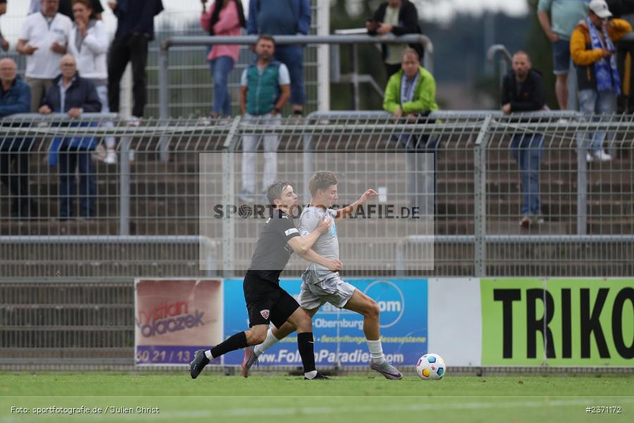 Lars Kleiner, Stadion am Schönbusch, Aschaffenburg, 28.07.2023, sport, action, BFV, Fussball, Saison 2023/2024, 2. Spieltag, Regionalliga Bayern, TSV, SVA, TSV Buchbach, SV Viktoria Aschaffenburg - Bild-ID: 2371172