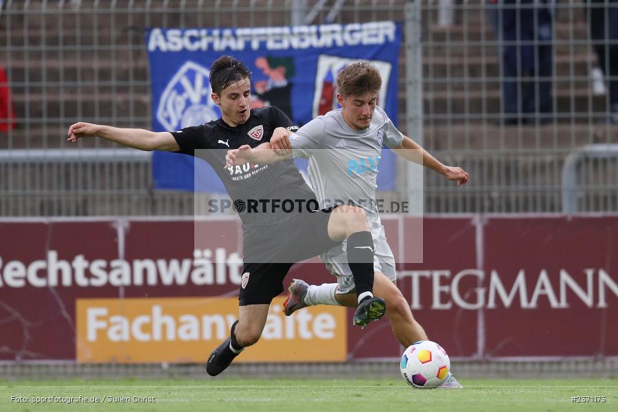 Lars Kleiner, Stadion am Schönbusch, Aschaffenburg, 28.07.2023, sport, action, BFV, Fussball, Saison 2023/2024, 2. Spieltag, Regionalliga Bayern, TSV, SVA, TSV Buchbach, SV Viktoria Aschaffenburg - Bild-ID: 2371173