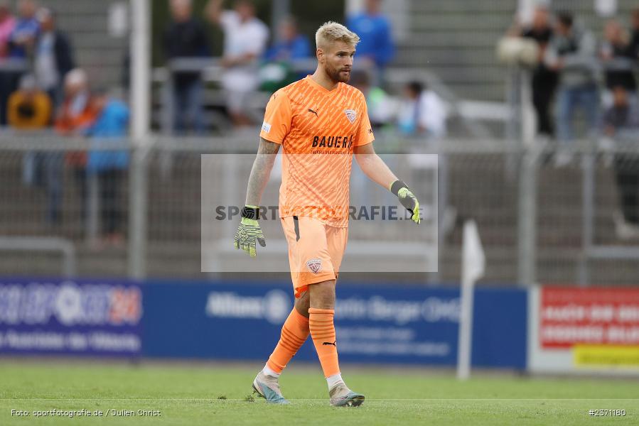 Felix Junghan, Stadion am Schönbusch, Aschaffenburg, 28.07.2023, sport, action, BFV, Fussball, Saison 2023/2024, 2. Spieltag, Regionalliga Bayern, TSV, SVA, TSV Buchbach, SV Viktoria Aschaffenburg - Bild-ID: 2371180