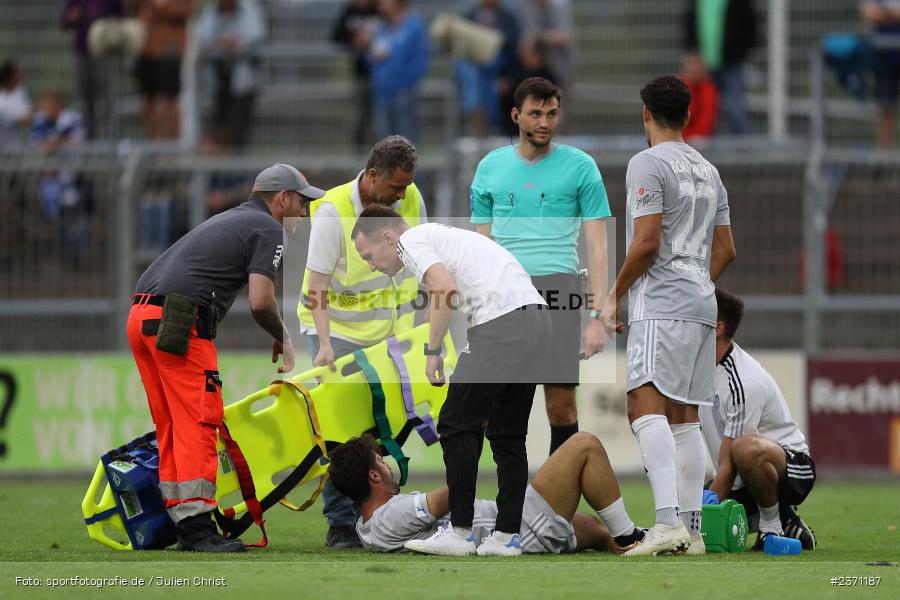 Simon Goldhammer, Stadion am Schönbusch, Aschaffenburg, 28.07.2023, sport, action, BFV, Fussball, Saison 2023/2024, 2. Spieltag, Regionalliga Bayern, TSV, SVA, TSV Buchbach, SV Viktoria Aschaffenburg - Bild-ID: 2371187