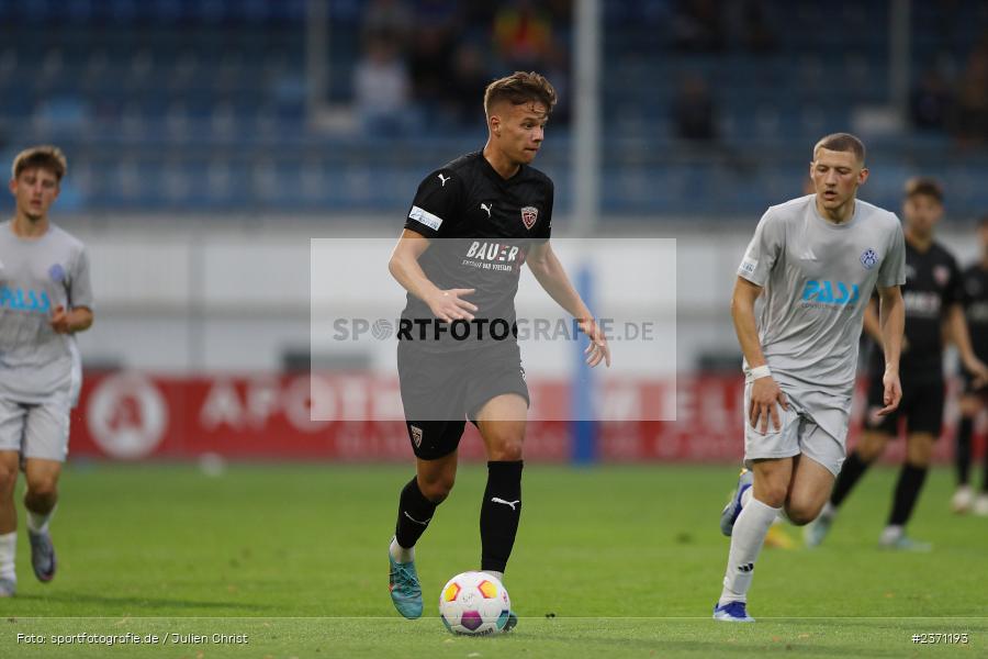 Levin Ramstetter, Stadion am Schönbusch, Aschaffenburg, 28.07.2023, sport, action, BFV, Fussball, Saison 2023/2024, 2. Spieltag, Regionalliga Bayern, TSV, SVA, TSV Buchbach, SV Viktoria Aschaffenburg - Bild-ID: 2371193