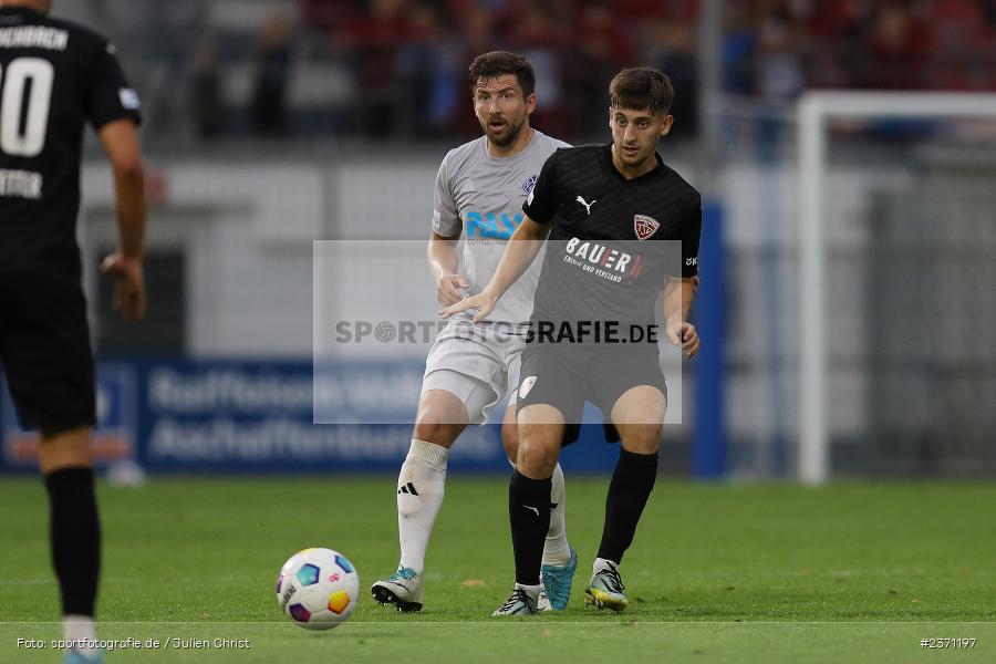 Manuel Mattera, Stadion am Schönbusch, Aschaffenburg, 28.07.2023, sport, action, BFV, Fussball, Saison 2023/2024, 2. Spieltag, Regionalliga Bayern, TSV, SVA, TSV Buchbach, SV Viktoria Aschaffenburg - Bild-ID: 2371197