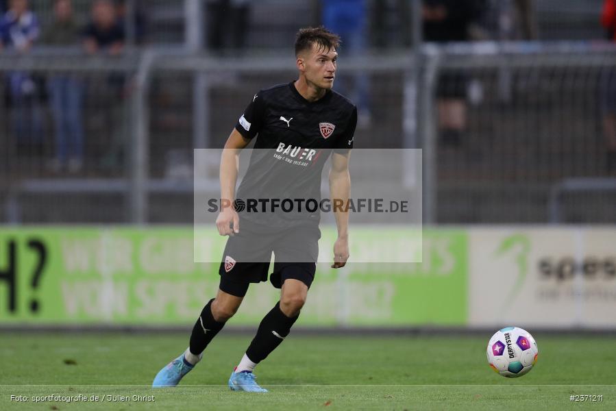 Maximilian Manghofer, Stadion am Schönbusch, Aschaffenburg, 28.07.2023, sport, action, BFV, Fussball, Saison 2023/2024, 2. Spieltag, Regionalliga Bayern, TSV, SVA, TSV Buchbach, SV Viktoria Aschaffenburg - Bild-ID: 2371211