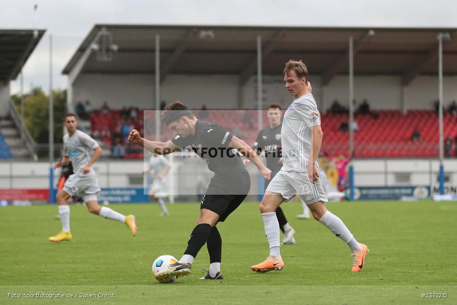 Tom Schulz, Stadion am Schönbusch, Aschaffenburg, 28.07.2023, sport, action, BFV, Fussball, Saison 2023/2024, 2. Spieltag, Regionalliga Bayern, TSV, SVA, TSV Buchbach, SV Viktoria Aschaffenburg - Bild-ID: 2371215
